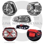 EZGO RXV 2016+ LED Light Kit with Wiring