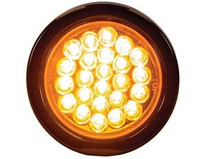 4-Inch Round Amber Strobe Light for Vehicles