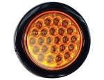 4-Inch Round Amber Strobe Light for Vehicles