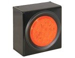 4-Inch Round Amber Strobe Light for Vehicles
