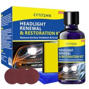 Ceramic Headlight Restoration Kit - 3-Step Cleaner