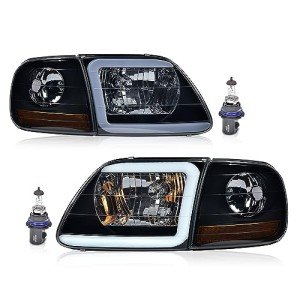 PIT66 Smoky LED DRL Headlights for Ford F150