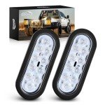 GOOACC 10LED Oval Trailer Tail Lights - 2 Pack
