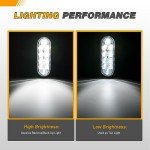GOOACC 10LED Oval Trailer Tail Lights - 2 Pack