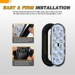 GOOACC 10LED Oval Trailer Tail Lights - 2 Pack