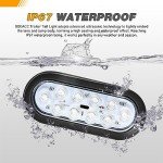 GOOACC 10LED Oval Trailer Tail Lights - 2 Pack
