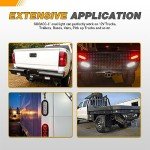 GOOACC 10LED Oval Trailer Tail Lights - 2 Pack