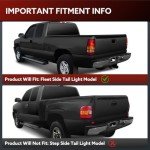 Black Tail Light Assembly for Silverado & Sierra