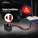 2-Pack Red 2" Round LED Trailer Lights
