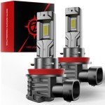 ZONBEAM H11 Upgrade Bulbs, 24000lm Brightness, 2-Pack