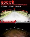 ZONBEAM H11 Upgrade Bulbs, 24000lm Brightness, 2-Pack