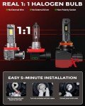 ZONBEAM H11 Upgrade Bulbs, 24000lm Brightness, 2-Pack