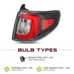 JSBOYAT LED Tail Light for 2013-2017 GMC Acadia