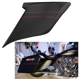 Harley Touring Side Covers with Red Pinstripe