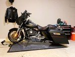 Harley Touring Side Covers with Red Pinstripe
