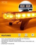 LUMENIX 48" Amber LED Emergency Strobe Light Bar
