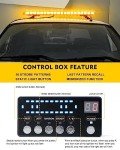 LUMENIX 48" Amber LED Emergency Strobe Light Bar