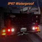4" Round LED Trailer Tail Light Kit - 6Pcs