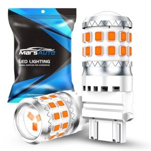 Marsauto 3156/3157 Amber LED Turn Signal Bulbs