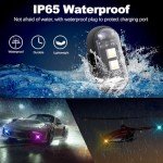 4PCS Wireless LED Strobe Lights with Remote Control