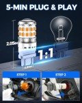 Marsauto 3156/3157 Amber LED Turn Signal Bulbs