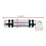 Harley-Compatible Chrome Motorcycle Foot Pegs