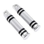 Harley-Compatible Chrome Motorcycle Foot Pegs