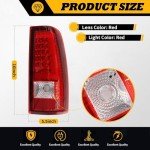 Red Tail Light Assembly for 2003-2006 Silverado