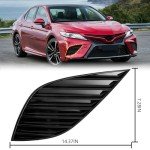 Toyota Camry Right Side Fog Lamp Cover - Black