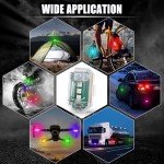 12 Pcs Wireless RGB Strobe Lights with Remote