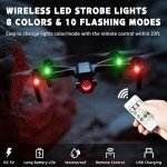 SEISSO 4-Pack Wireless LED Strobe Lights Kit