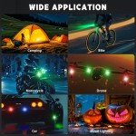SEISSO 4-Pack Wireless LED Strobe Lights Kit