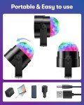 2-Pack Sound Activated DJ Strobe Lights - 7 Colors