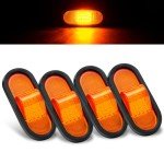 4-Pack 6.5" Waterproof LED Trailer Turn Signal Lights