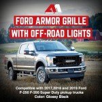 American Modified Grille with LED Light Bar for Ford F250/350