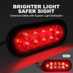 6 Inch Oval LED Trailer Light Kit, Waterproof