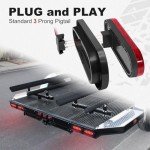 6 Inch Oval LED Trailer Light Kit, Waterproof