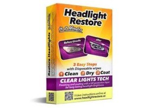 Headlight Restoration Kit with 2 Wipes
