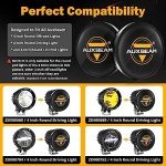 Auxbeam 4" Round LED Pods with Black Lenses
