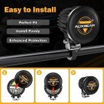 Auxbeam 4" Round LED Pods with Black Lenses