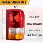 Boine Left Tail Light for 1993-1997 Ford Ranger
