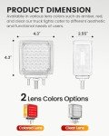ASNOO Amber LED Turn Signal Lights for Trucks
