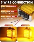 ASNOO Amber LED Turn Signal Lights for Trucks