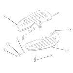 Indian Scout Bobber Aluminum Footpeg Floorboards (Black)