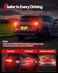 Bright Red LED Tail Brake Lights - Pack of 2