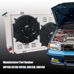 CoolingSnow Aluminum Radiator for 1979-1993 Ford Mustang