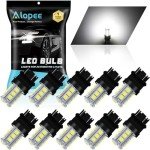 10-Pack White LED Daytime Running Lights P27/7W
