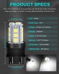 10-Pack White LED Daytime Running Lights P27/7W