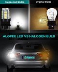 10-Pack White LED Daytime Running Lights P27/7W