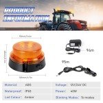 Rechargeable Magnetic LED Beacon Strobe Light